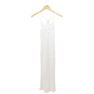 Summersalt White Sleeveless The Crochet Paillette Midi Dress Size‎ Small Beachy